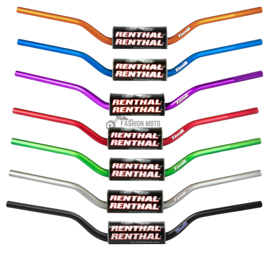RENTHAL Fatbar Motocross / Enduro Handlebar - Black / Tan - PICK BEND & COLOR!