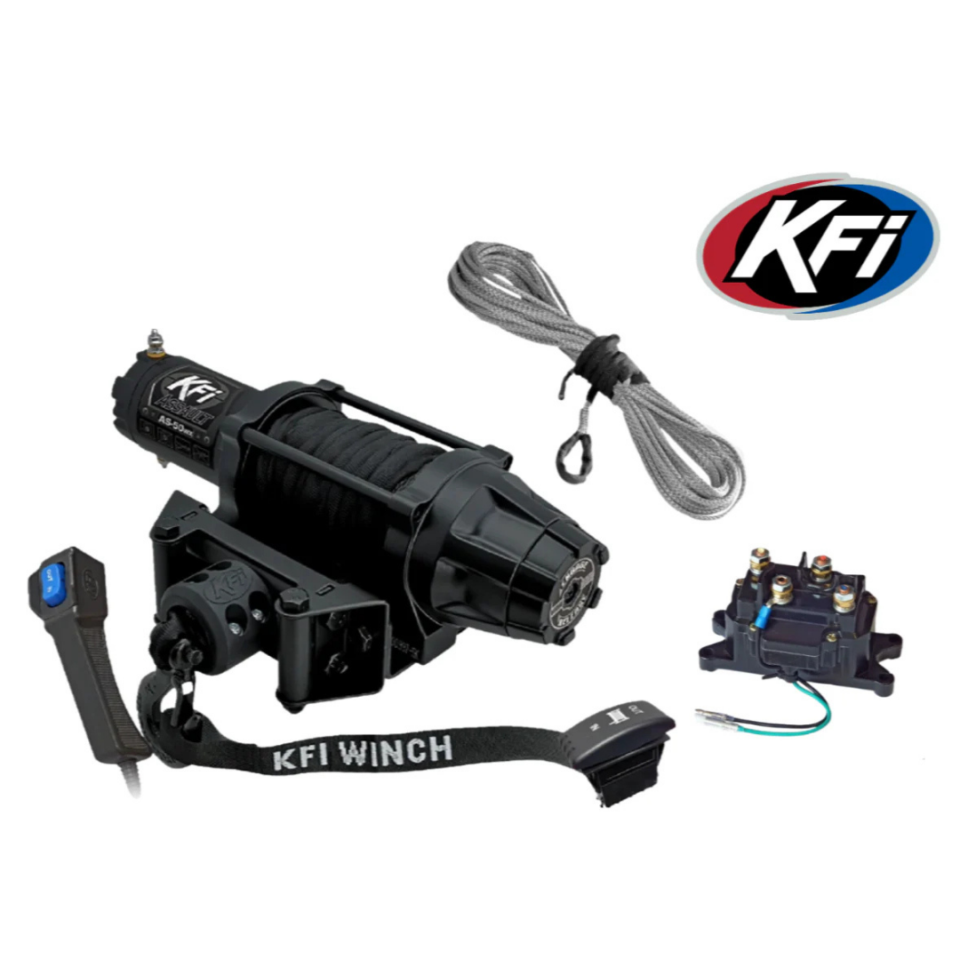 KFI AS-50WX Assault Series Winch UTV 5000lbs Wide 50' Synthetic Cable Heavy Duty