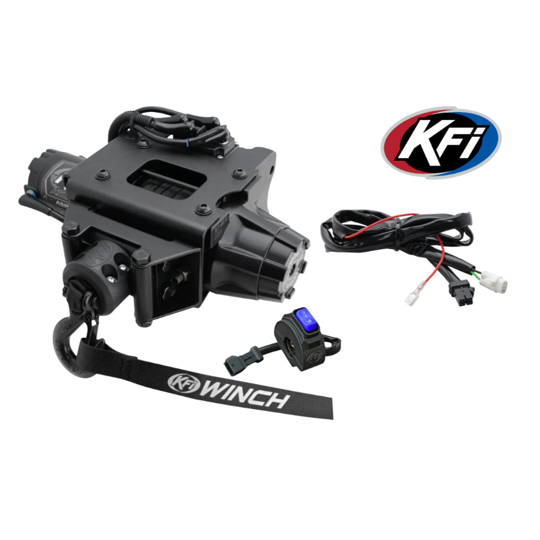 KFI ASP-35 Plug-N-Play Synthetic Winch & Connect Wire AP-Harness Kit Polaris ATV